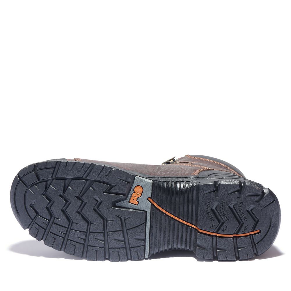 Timberland Μποτακια Εργασίας Ανδρικα Καφε - Pro® Endurance 6\" Soft Toe - Greece 3274508-EA